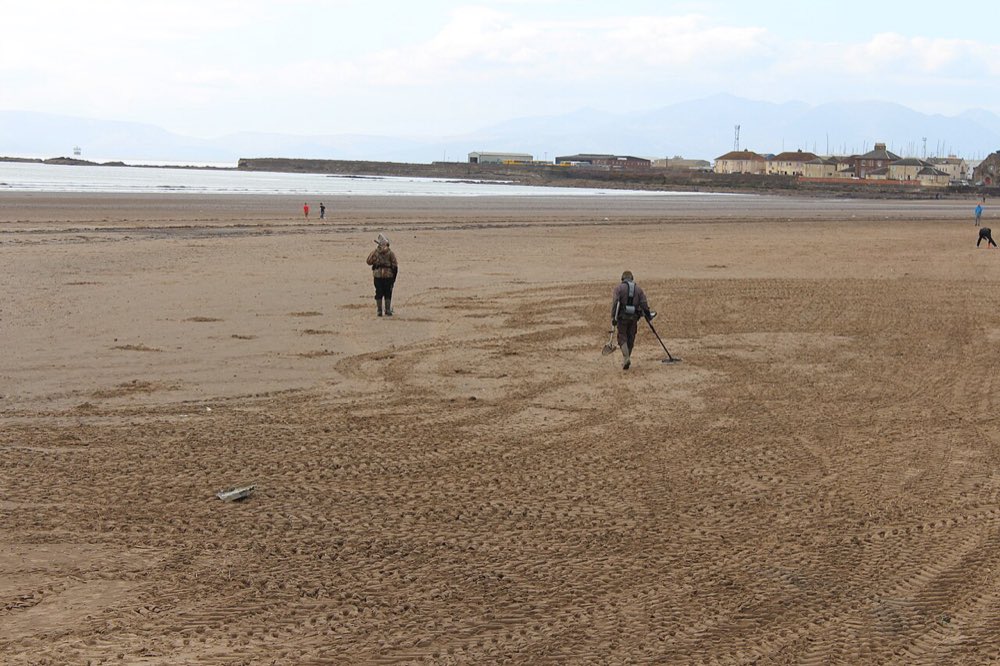 Detectorists on South Beach